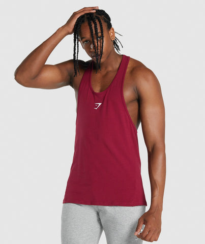 GYMSHARK CRITICAL 2.0 STRINGER CHERRY RED SPORTINĖ PALAIDINĖ