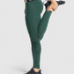 GYMSHARK ELEMENT BASELAYER DARK GREEN TAMPRĖS