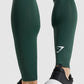 GYMSHARK ELEMENT BASELAYER DARK GREEN TAMPRĖS