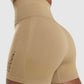 GYMSHARK ENERGY SEAMLESS COOKIE BROWN ŠORTAI