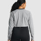 GYMSHARK APOLLO GRAPHIC CROPPED GREY DŽEMPERIS
