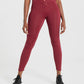 GYMSHARK PULSE MESH LEGGINGS  DARK RED TAMPRĖS