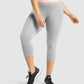 GYMSHARK FIT SEAMLESS CROPPED GREY/PEACH TAMPRĖS