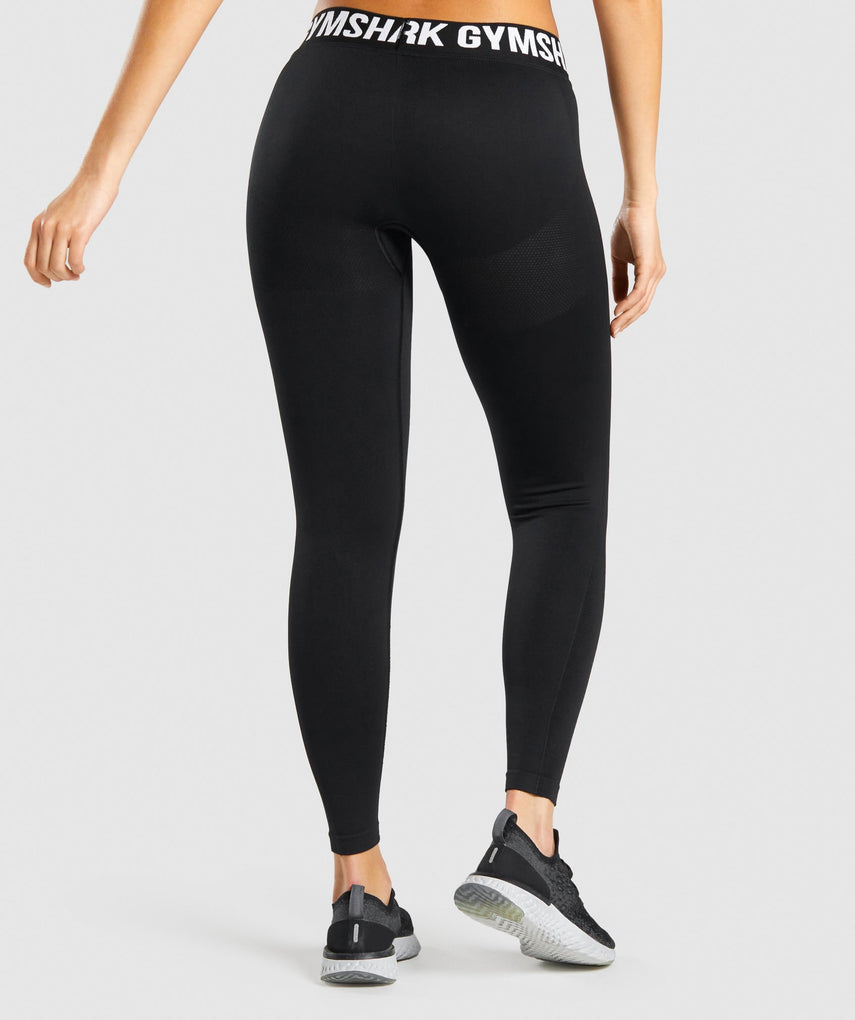 GYMSHARK FLEX LOW RISE BLACK/WHITE TAMPRĖS
