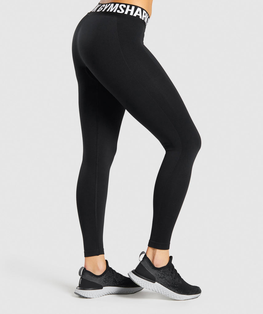 GYMSHARK FLEX LOW RISE BLACK/WHITE TAMPRĖS