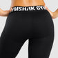 GYMSHARK FLEX LOW RISE BLACK/WHITE TAMPRĖS