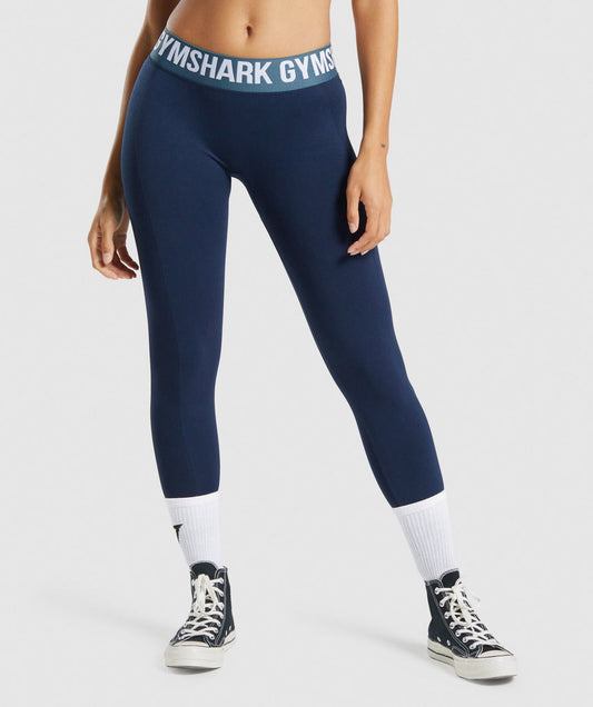 GYMSHARK FLEX LOW RISE NAVY BLUE TAMPRĖS