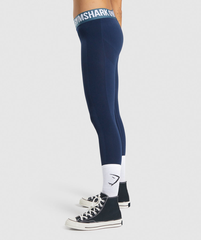 GYMSHARK FLEX LOW RISE NAVY BLUE TAMPRĖS