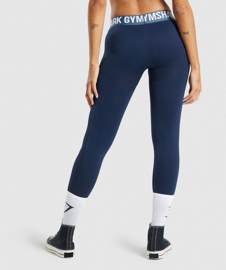 GYMSHARK FLEX LOW RISE NAVY BLUE TAMPRĖS
