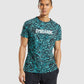 GYMSHARK ANIMAL PRINT INFILL BLUE MARŠKINĖLIAI