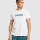 GYMSHARK ANIMAL PRINT INFILL WHITE/MIX MARŠKINĖLIAI