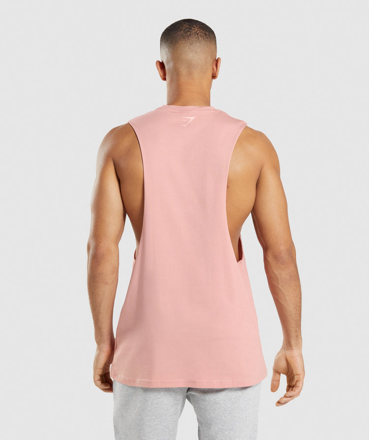GYMSHARK GSLC DROP ARM TANK BABY PINK SPORTINĖ PALAIDINĖ