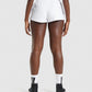 GYMSHARK LEGACY GRAPHIC WHITE MILK ŠORTAI
