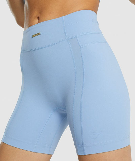 GYMSHARK WHITNEY MESH SKY BLUE ŠORTAI