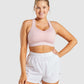 GYMSHARK LIGHTWEIGHT HIGH SUPPORT BABY PINK LIEMENĖLĖ