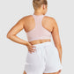 GYMSHARK LIGHTWEIGHT HIGH SUPPORT BABY PINK LIEMENĖLĖ