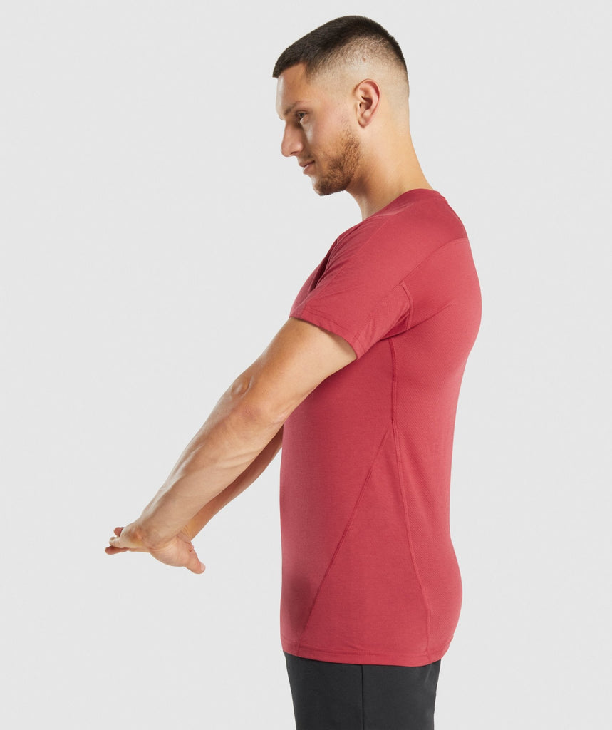 GYMSHARK HYPER POWER SS RED SPORTINĖ PALAIDINĖ