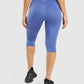 GYMSHARK TRAINING CROPPED COURT BLUE LEGGINGS TAMPRĖS