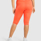GYMSHARK TRAINING CROPPED ORANGE LEGGINGS TAMPRĖS