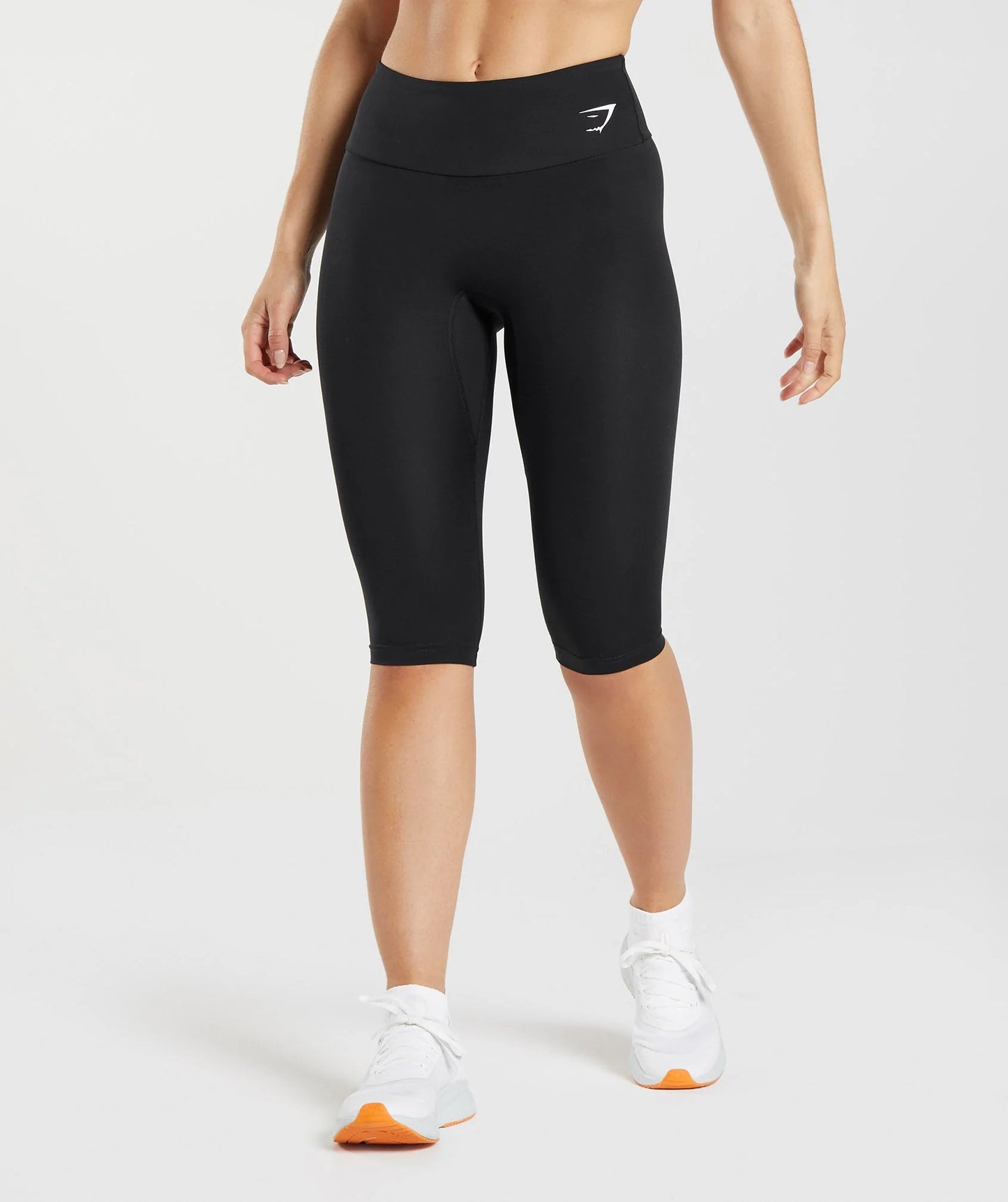 GYMSHARK TRAINING CROPPED BLACK LEGGINGS TAMPRĖS