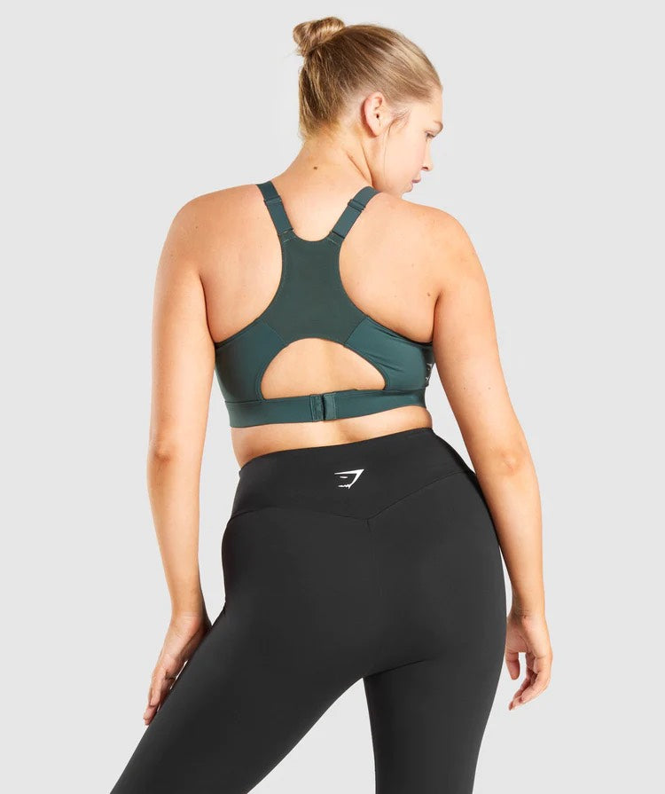 GYMSHARK RACER BACK DARK GREEN LIEMENĖLĖ