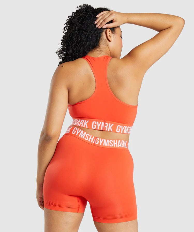 GYMSHARK FIT SEAMLESS NEON ORANGE LIEMENĖLĖ