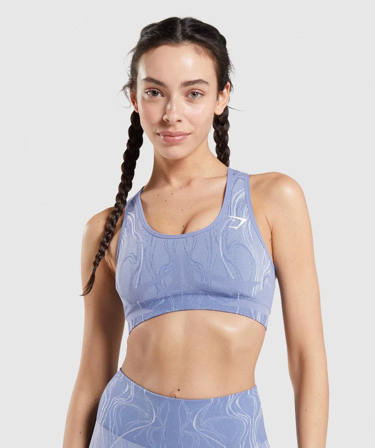 GYMSHARK MERCURY SEAMLESS BLUE LIEMENĖLĖ