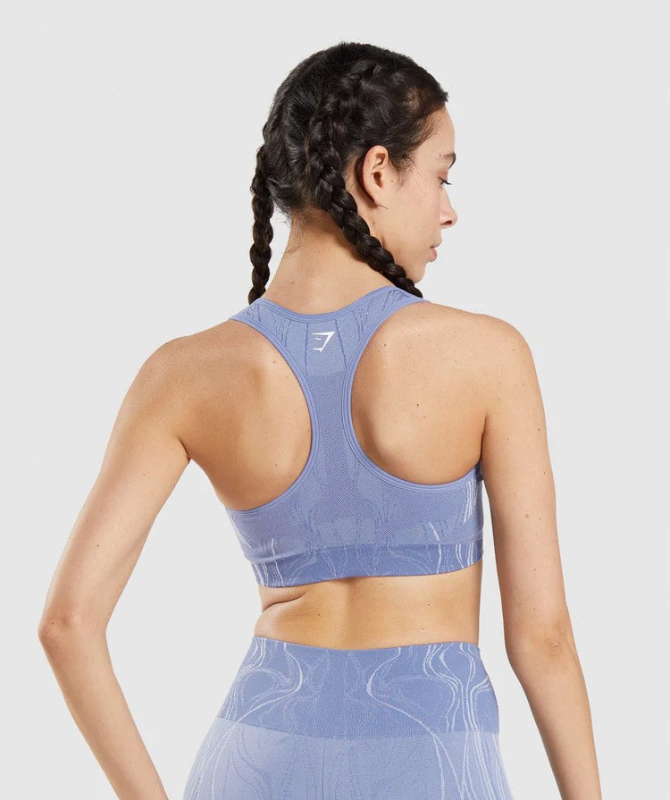 GYMSHARK MERCURY SEAMLESS BLUE LIEMENĖLĖ