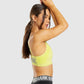 GYMSHARK FLEX STRAPPY NEON YELLOW LIEMENĖLĖ