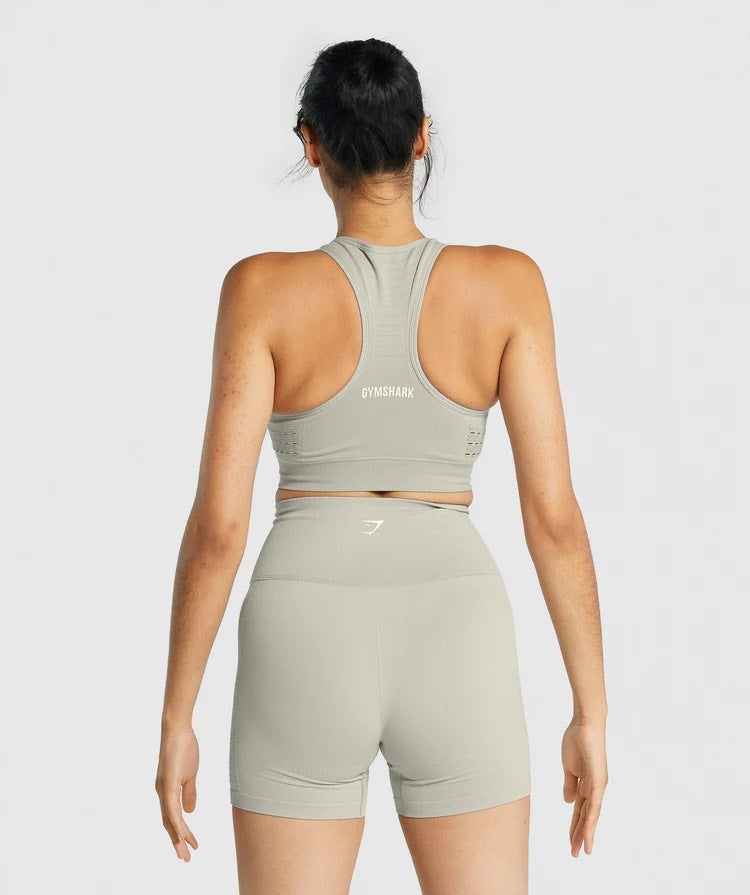 GYMSHARK ENERGY SEAMLESS LIGHT GREY LIEMENĖLĖ