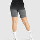 GYMSHARK ADAPT OMBRE SEAMLESS GREY & BLACK ŠORTAI