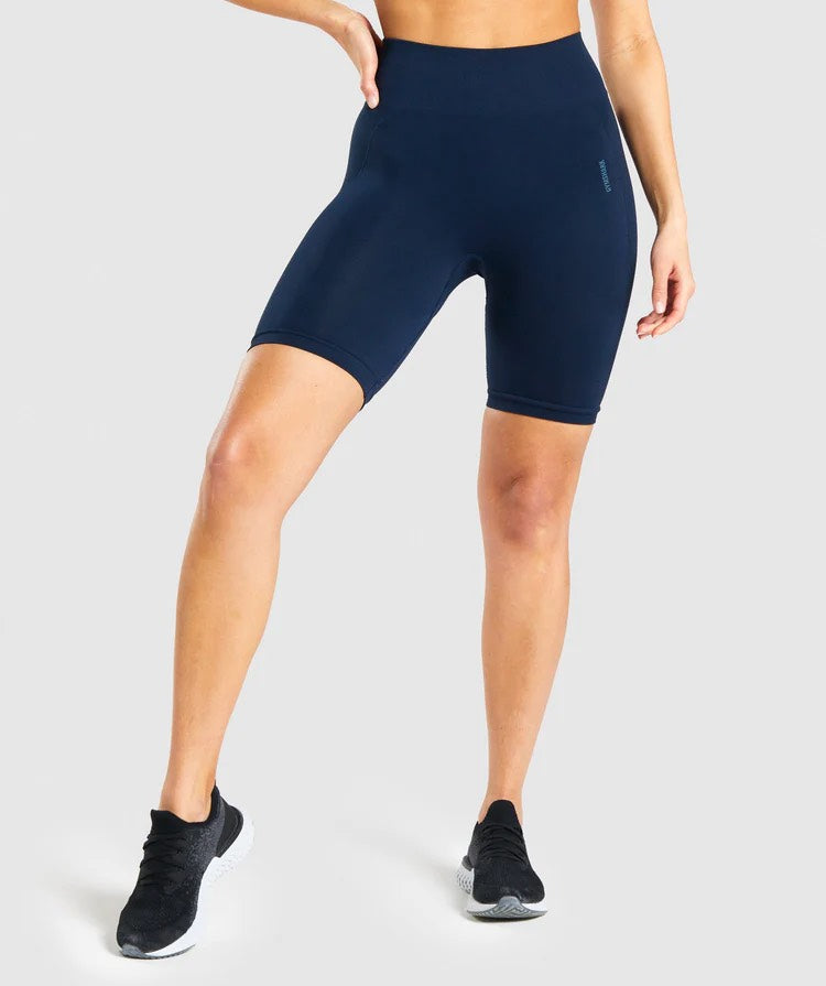 GYMSHARK FLEX CYCLING NAVY BLUE ŠORTAI