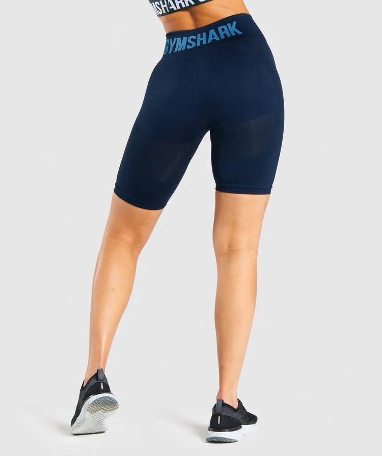 GYMSHARK FLEX CYCLING NAVY BLUE ŠORTAI