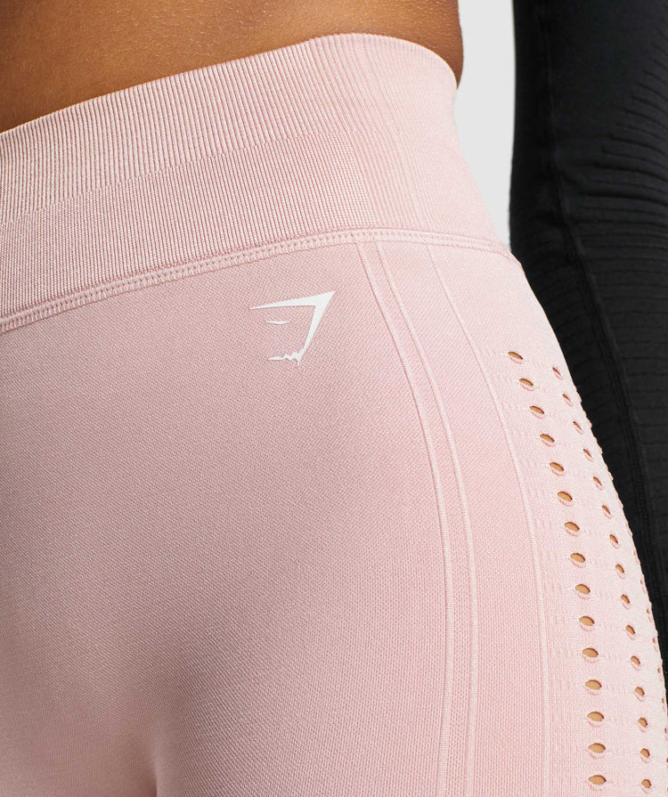 GYMSHARK GLOW SEAMLESS BABY PINK ŠORTAI