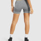 GYMSHARK FLEX LIGHT GREY MARL/YELLOW ŠORTAI