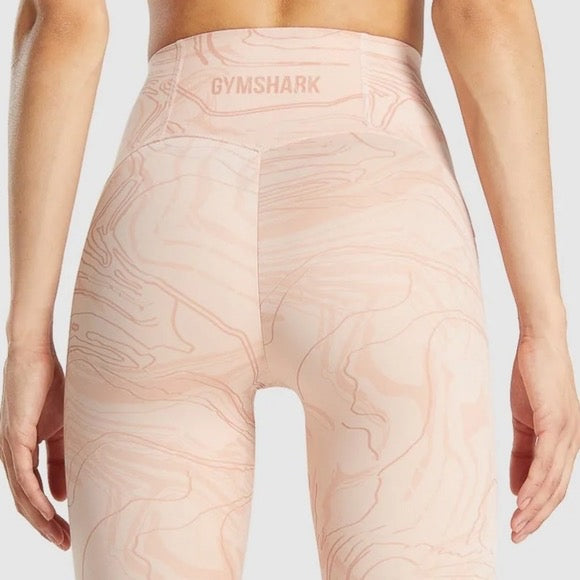 GYMSHARK GS POWER JACQUARD LIGHT PINK TAMPRĖS