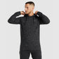 GYMSHARK MICRO PRINT HOODIE BLACK DŽEMPERIS