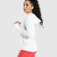 GYMSHARK TRAINING WHITE HOODIE  DŽEMPERIS