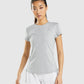 GYMSHARK SPEED T-SHIRT SMOKEY GREY/GREEN MARL SPORTINĖ PALAIDINĖ