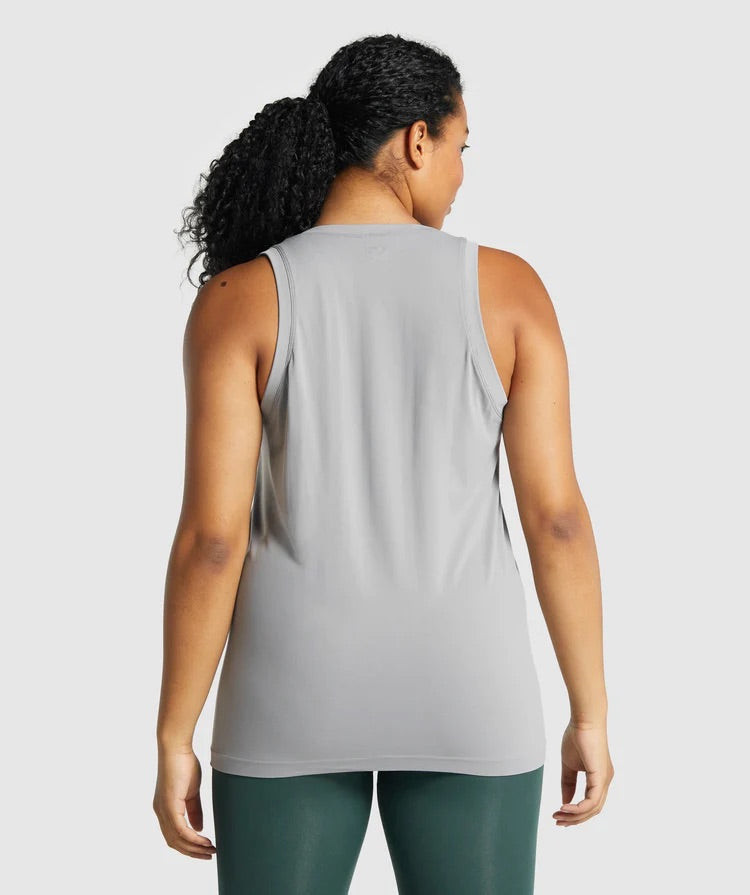 FIT SEAMLESS LOOSE VEST GREY SPORTINĖ PALAIDINĖ