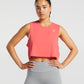 GYMSHARK TRAINING CROP TANK PINK SPORTINĖ PALAIDINĖ
