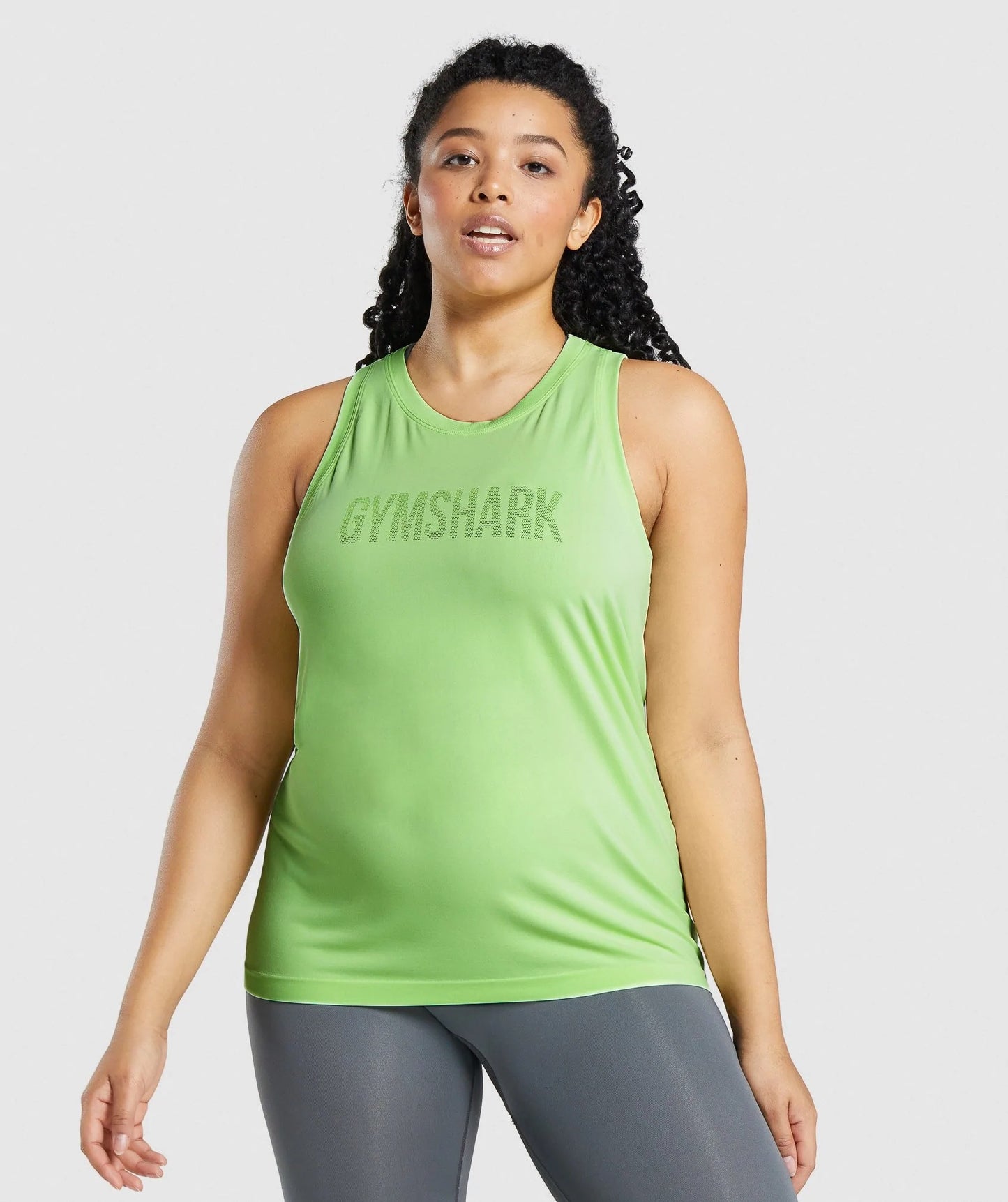 GYMSHARK SEAMLESS TANK GREEN SPORTINĖ PALAIDINĖ