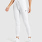 GYMSHARK PIPPA TRAINING JOGGERS WHITE KELNĖS