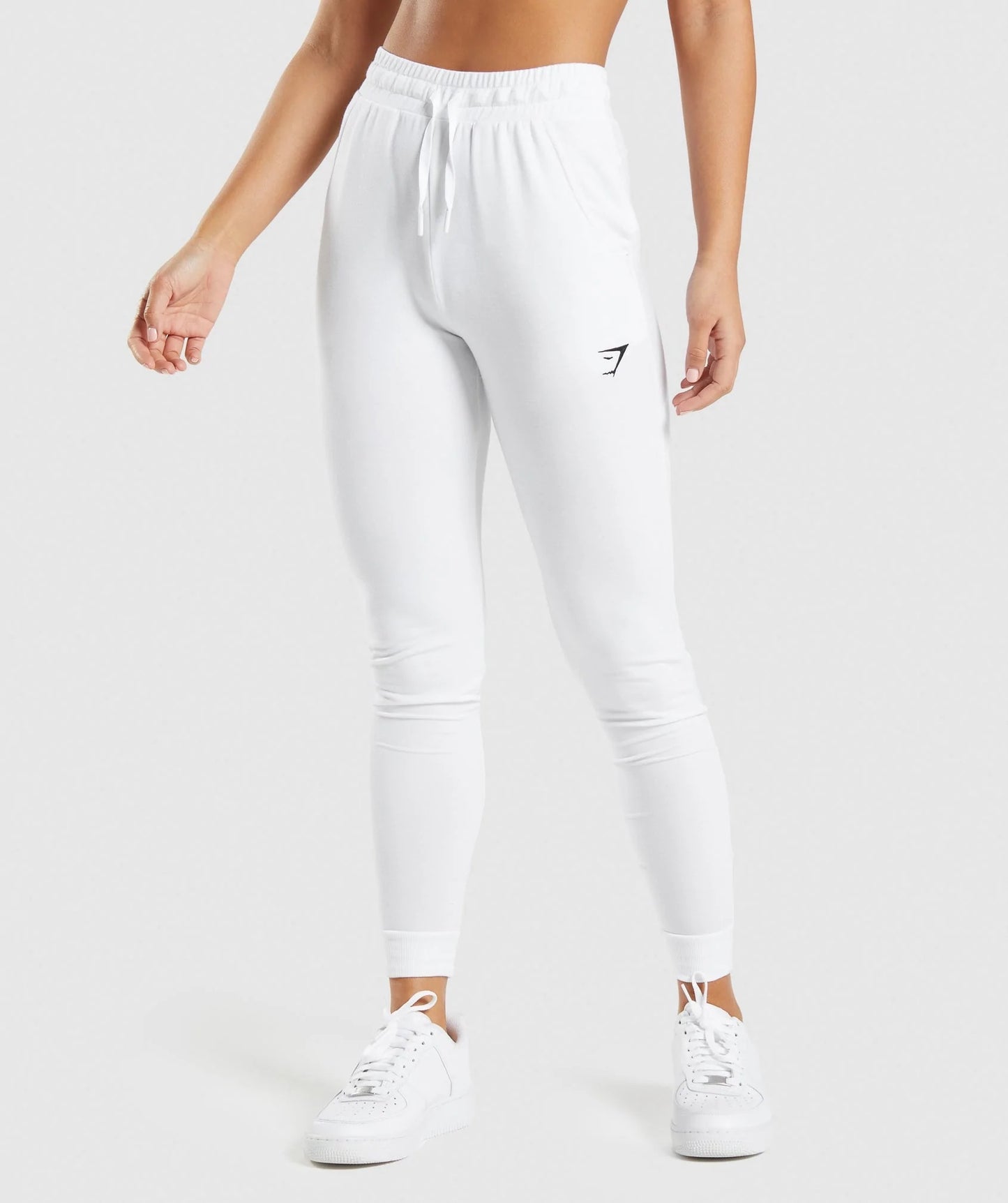 GYMSHARK PIPPA TRAINING JOGGERS WHITE KELNĖS