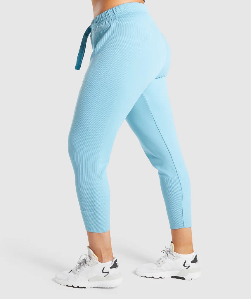 GYMSHARK PAUSE JOGGERS LIGHT BLUE KELNĖS