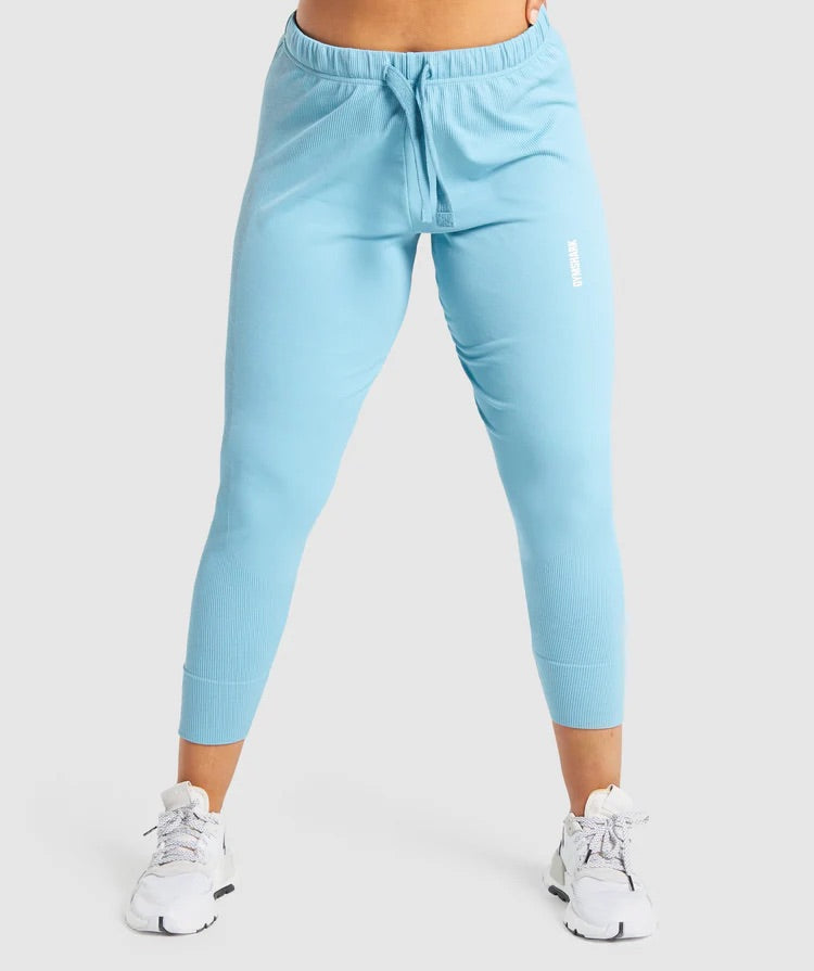 GYMSHARK PAUSE JOGGERS LIGHT BLUE KELNĖS