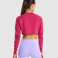 GYMSHARK TRAINING CROPPED SWEATER PINK DŽEMPERIS