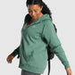 GYMSHARK TRAINING ZIP UP HOODIE GREEN DŽEMPERIS