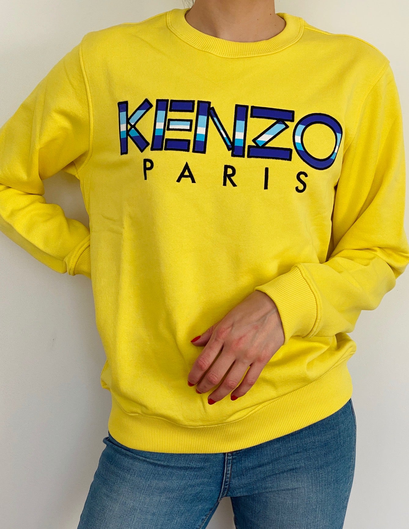 KENZO CLASSIC PARIS SWEAT 5SW000 YELLOW DŽEMPERIS