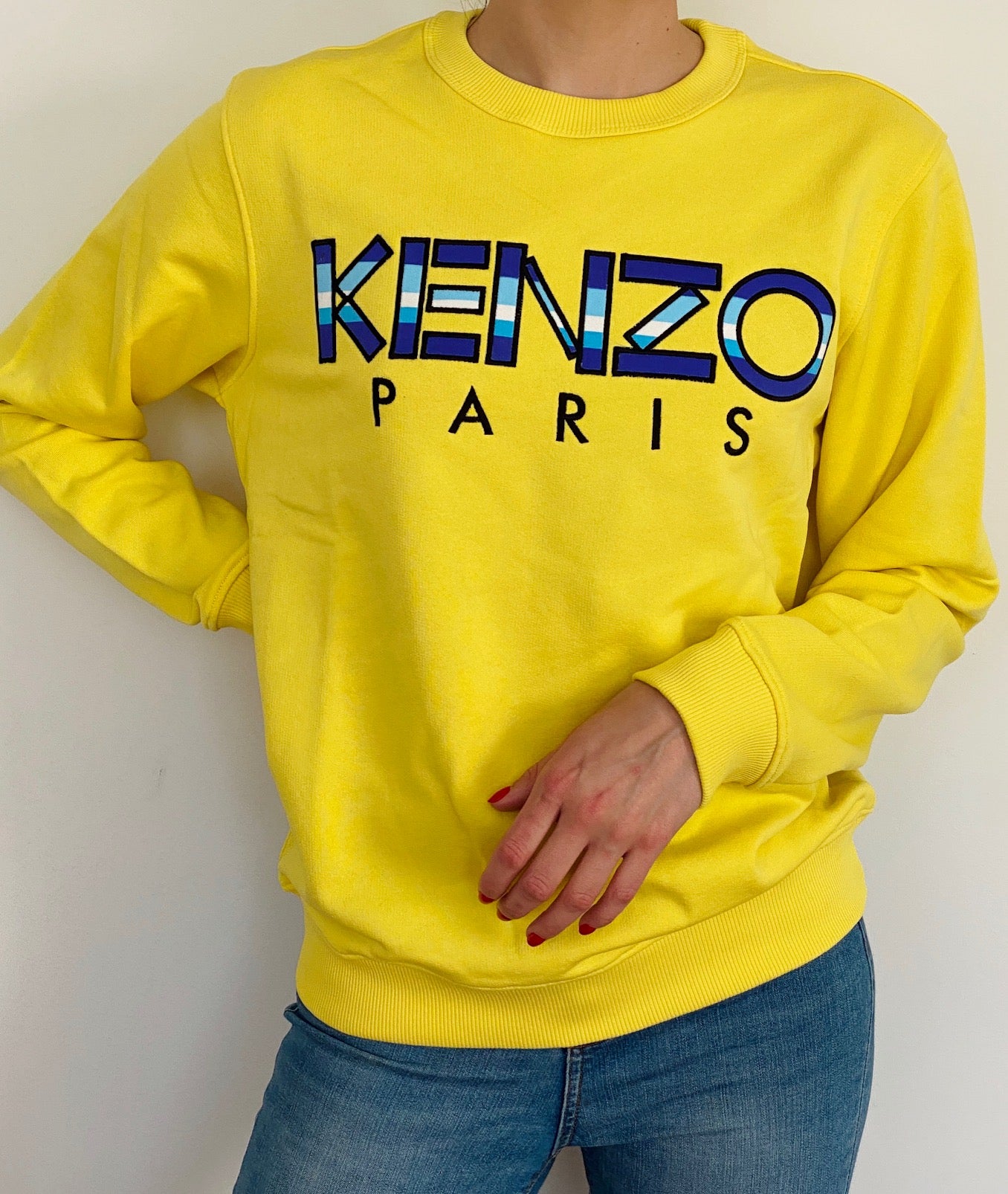 KENZO CLASSIC PARIS SWEAT 5SW000 YELLOW DŽEMPERIS